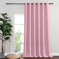 NICETOWN Blackout Curtains & Drapes - Privacy Thermal Efficiency Backdrop Curtains for Bedroom Room Divider Living Room Patio Sliding Glass Door, Wide 80 x Long 144 inch, Rouge Pink, 1 Panel