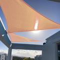 SUNNY GUARD Custom Size 13'x13'x13' Peach Fuzz Sun Shade Sail Triangle UV Block Shade for Backyard Yard Patio Deck Garden(Customized)