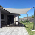 SUNNY GUARD Sun Shade Sail 8'x12' Rectangle Silver Grey UV Block Sunshade for Backyard Yard Deck Patio Garden Outdoor Activities and Facility(We Make Custom Size)