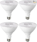 EDISHINE PAR38 Flood Lights Outdoor Bulb, Dimmable LED Flood Light Bulbs, 1800LM, 18W Equivalent 120W, Weatherproof LED Light Bulb for Backyard, Garage, Porch, Garden, 5000K Daylight, E26, 4 Pack