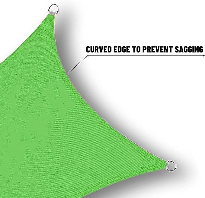 SUNNY GUARD Waterproof Sun Shade Sail 4' x 8' Lemon Green Rectangle UV Block Sunshade for Backyard Yard Deck Patio Garden Outdoor Activities and Facility(Customized)