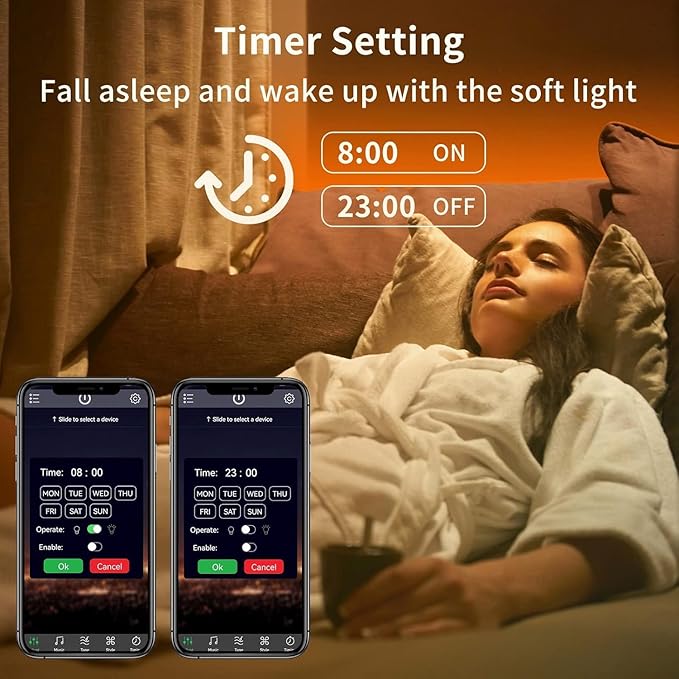 KSIPZE Led Strip Lights 200ft(2x100ft) RGB Music Sync Color Changing Bluetooth Led Lights with Smart App Control Remote Led Lights for Bedroom Room Lighting Flexible Home Décor