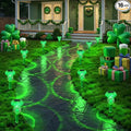 Solar Lights Outdoor, St Patricks Day 16 Pack Mushroom Landscape Lights Waterproof, Solar Powered LED Lighting for Garden Yard Path Pathway Lawn Walkway Driveway Backyard Decor (Green)