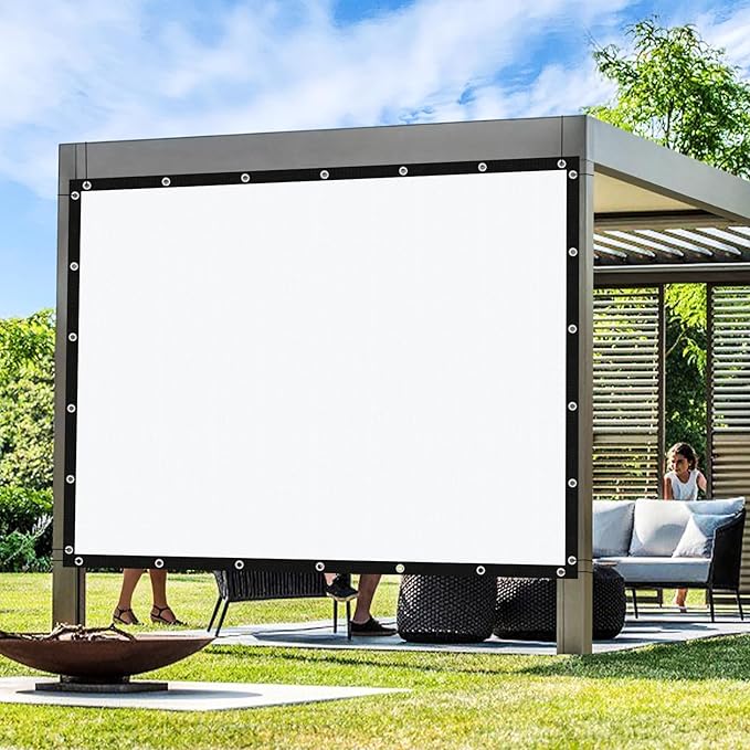 Artpuch Outdoor Pergola Shade Cover 5' X 6' Sun Shade Cloth with Grommets, 90% UV Protection Canopy Patio Privacy Screen (Customized Available) GN107, White
