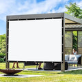 Artpuch Outdoor Pergola Shade Cover 10' X 16' Sun Shade Cloth with Grommets, 90% UV Protection Canopy Patio Privacy Screen (Customized Available) GN107, White