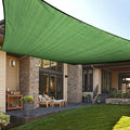 LOVE STORY Custom Size 10'x12' Piquant Green Sun Shade Sail Rectangle UV Block Canopy Patio Sail Sunshades Fabric for Outdoor Garden Carport (We Make Custom Size)