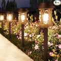 XMCOSY+ Solar Pathway Lights Outdoor, 6 Pack Solar Powered Garden Lights, 20 LM LED Glass Landscape Lights, Waterproof Lighting for Garden Yard Landscape Driveway Walkway