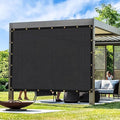 Artpuch Outdoor Pergola Shade Cover 5x8 FT Sun Shade Cloth with Grommets Black 90% UV Protection Canopy Patio Privacy Screen (Customized Available)