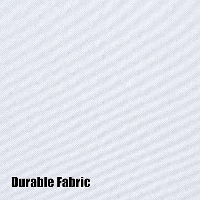 BONZER Waterproof Indoor/Outdoor Curtains for Patio Thick Privacy Extra Wide Grommet Curtains for Bedroom, Living Room, Porch, Pergola, Cabana, 1 Panel, 150W x 95L inch, White
