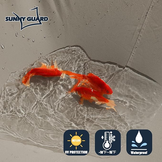SUNNY GUARD Waterproof Sun Shade Sail 6'x8'x10' Taupe Right Triangle UV Block Sunshade for Backyard Yard Deck Patio Garden Outdoor Activities and Facility(Customized)