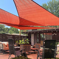 LOVE STORY Custom Size 8'x8'x11.3' Terra Red Sun Shade Sail Right Triangle Sunhsade Fabric Awning Canopy for Patio Backyard Carport Pergola (Customized)