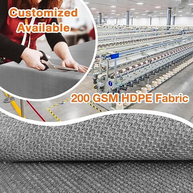 Artpuch Outdoor Pergola Shade Cover 11x20 FT Sun Shade Cloth with Grommets Light Grey 90% UV Protection Canopy Patio Privacy Screen (Customized Available)