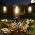 Solar Pathway Lights Outdoor, 2 Pack Bright Solar Lights Outdoor, IP65 Waterproof Solar Garden Lights Solar Powered Landscape Lighting for Yard Patio Walkway Driveway Pathway (Warm White)