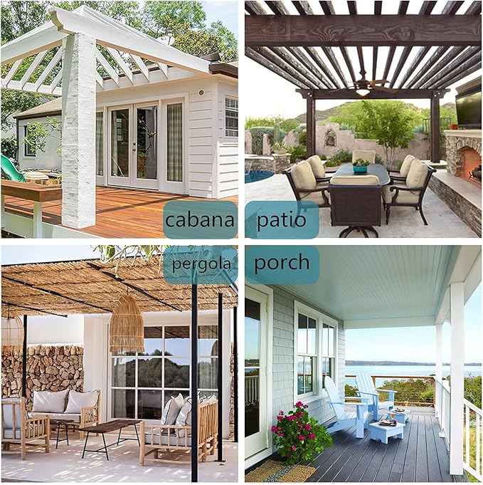 BONZER Wide Waterproof Outdoor Curtains for Patio Heavy Privacy Light Filtering Grommet Outside Curtains for Porch, Pergola, Gazebo, 1 Panel, 110W x 120L inch, Grey