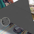 LOVE STORY Right Triangle 12'x15'x19.2' Waterproof Sun Shade Sail Canopy UV Block for Outdoor Patio Backyard Carport,Dark Grey(We Make Custom Size)