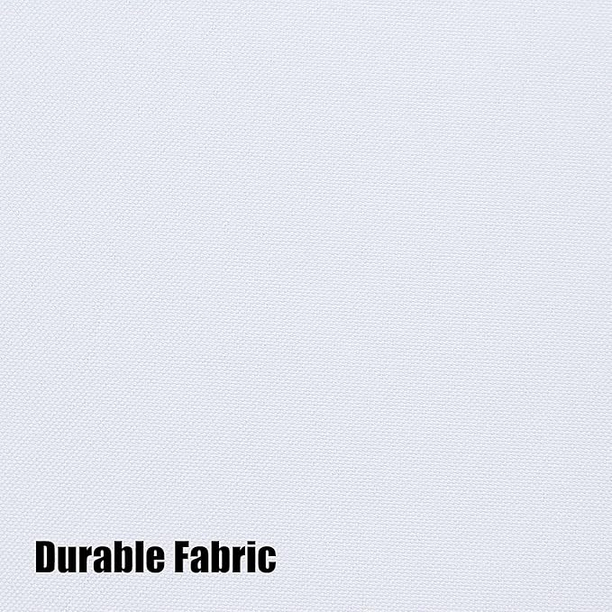 BONZER Waterproof Indoor/Outdoor Curtains for Patio Thick Privacy Grommet Curtains for Bedroom, Living Room, Porch, Pergola, Cabana, 1 Panel, 84W x 108L inch, White