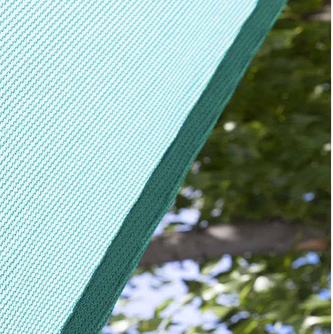 Amgo Custom Size 25' x 25' x 25' Turquoise Triangle Sun Shade Sail Order to Make Canopy Awning UPF50+ AGSLT, 95% UV Blockage, Water & Air Permeable, 200GSM Commercial Standard (We Customize)