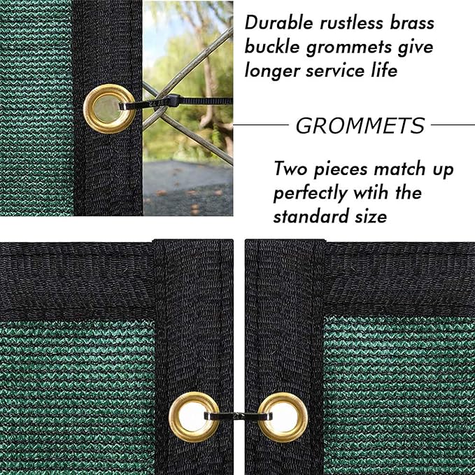 UPGRADE Privacy Fence Screen 3'x70' Dark Green Outdoor 90% Visibility Blockage 170 GSM Mesh Shade Cover Panels for Backyard,Balcony,Home Decoration with Zip Ties,Customized Avaliable
