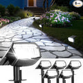 Solar Spot Lights Outdoor IP67 Waterproof 6 Pack, 63 LED 3 Modes Solar Landscape Spotlights for Yard Garden Pathway Wall House Garage (Cool White)