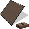 90% Shade Cloth Sun Shade Fabric Privacy Screen Shade Cover for Patio Garden Pergola Shade Cover Canopy with Gromments(Mocha, 8X12 FT)