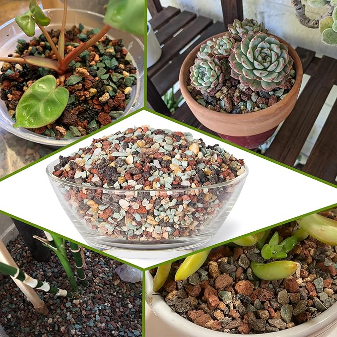 Succulent Pots, 10 Inch Large Succulent Planter Pots with Drainage - Ceramic Marble Bonsai Pot with Stand Shallow Planter for Cactus Flower Plants Plus Succulent Planting Tools Set & 2.2lb Mix Pebbles