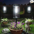 Solar Pathway Lights Outdoor, 4 Pack Bright Solar Lights Outdoor, IP65 Waterproof Garden Decor Solar Powered Landscape Lighting for Yard Patio Walkway Driveway Pathway (Cool White)