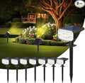 Solar Lights Outdoor Waterproof IP65,Auto On/Off, 2700K 2 Lighting Modes, Super Bright LED, Solar Powered Yard Garden Solar Spot Lights for Outside Landscape -8 Pack