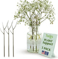 Plant Support Stakes for Indoor & Outdoor Use, Durable Trellis Alternative for Climbing & Potted Plants, Houseplant Stem Holder Structures - Moonstone, 3 Pack, 22" L, Original