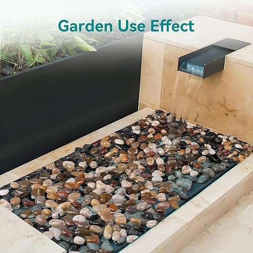 2.5 lbs Decorative Rocks for Potted Plants, 1-1 1/2 inch River Rocks for Plants, Garden Rocks Outdoor Landscaping, Polished Natural Stone for Walkways, Yard, Vases, Crafts