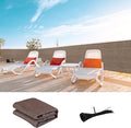 LOVE STORY Custom Size 2'6''x9' Brown Balcony Privacy Screen,UV Block Privacy Fence Screen,90% Shield for Outdoor Pool Garden Apartment Railing