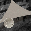 SUNNY GUARD Waterproof Sun Shade Sail 15'x15'x21.2' Taupe Right Triangle UV Block Sunshade for Backyard Yard Deck Patio Garden Outdoor Activities and Facility(Customized)