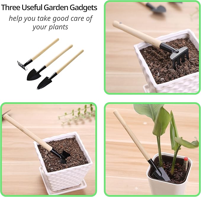 Plant Saucer, 7 Pack 8 10 12 14 15 Inch Durable Plastic Plant Trays for Pots, White & Black Round Plant Pot Saucers, Drip Tray for Indoor and Outdoor Garden (8", for 5 6 Inch Pot)