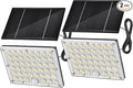 2pack 184 LED Solar Motion Lights Outdoor, Solar Wall Lights Outdoor Waterproof with 3 Modes Adjustable, Dusk to Dawn Solar Powered Security Light, Auto On/Off, for Porch, Patio