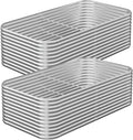 2 Pack Tall 8x3FT Corrugated Galvanized Steel Raised Garden Bed Outdoor, Metal Above Ground Garden Bed for Vegetables and Flowers, Raised Beds for Gardening-8x3x1.5FT