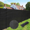 UPGRADE Privacy Fence Screen 5'x80' Black Outdoor 90% Visibility Blockage 170 GSM Mesh Shade Cover Panels for Backyard,Balcony,Home Decoration with Zip Ties,Customized Avaliable