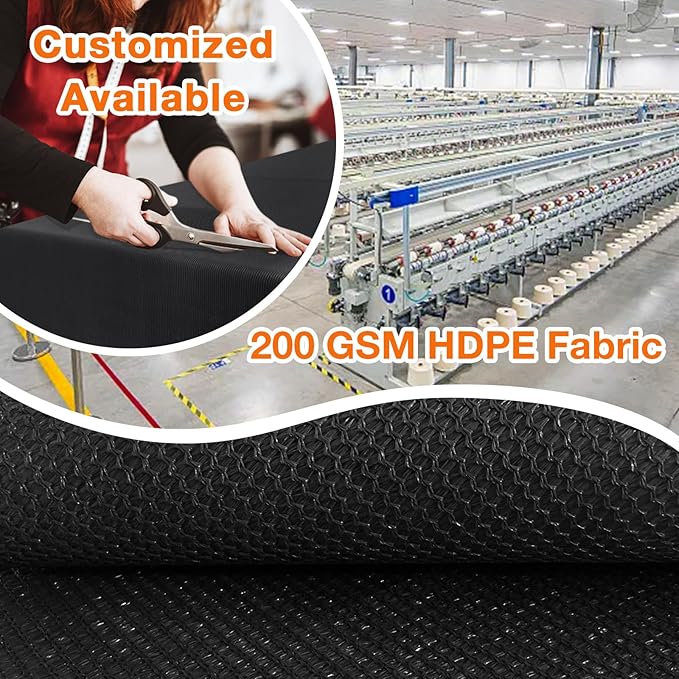 Artpuch Outdoor Pergola Shade Cover 17x20 FT Sun Shade Cloth with Grommets Black 90% UV Protection Canopy Patio Privacy Screen (Customized Available)