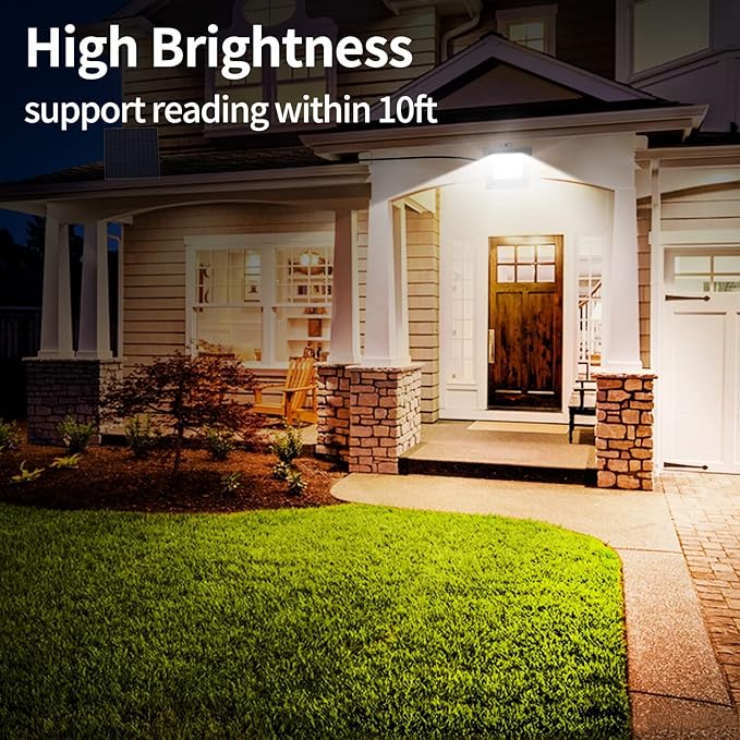 Solar Lights Outdoor 6500K Cool White Solar Flood Lights, Waterproof Dusk to Dawn Solar Powered Security Spot Lights for Porch Patio Yard Garage 1 Pack