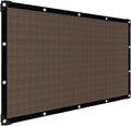 Sun Shade Cloth with Grommets,90% UV Protection Shade Fabric,Pergola Shade Cover Canopy Fence Privacy Screen Balcony,Brown Sunshades for Patio Pergola Garden Backyard Outdoor,Mocha-8x12FT