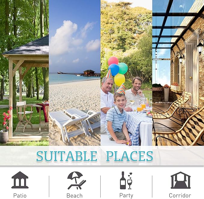 RYB HOME Outdoor Curtains for Patio Waterproof Block Sunlight Thermal Insulated Privacy Assured Thick Outside Curtains for Porch, Gazebo, Pergola, W84 x L108, Grey, 1 Panel
