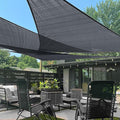 LOVE STORY Custom Size 10'x15'x18' Graphite Grey Sun Shade Sail Right Triangle Sunshade Fabric Awning Canopy for Patio Backyard Carport Pergola (Customized)