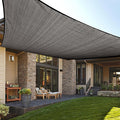 LOVE STORY Custom Size 7'x9' Dark Grey Sun Shade Sail Rectangle UV Block Canopy Patio Sail Sunshades Fabric for Outdoor Garden Carport (We Make Custom Size)