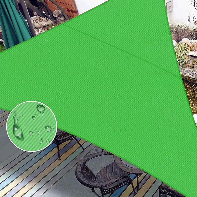 LOVE STORY Right Triangle 12'x20'x22.4' Waterproof Sun Shade Sail Canopy UV Block for Outdoor Patio Backyard Carport,Fruit Green(We Make Custom Size)