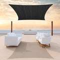 ColourTree TAPR1616 Custom Size 15' x 21' Black Sun Shade Sail Canopy UV Block UPF50 Rectangle - Commercial Standard Heavy Duty - 190 GSM - 3 Years Warranty