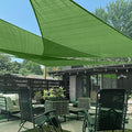 LOVE STORY Custom Size 12'x15'x19.2' Piquant Green Sun Shade Sail Right Triangle Sunshade Fabric Awning Canopy for Patio Backyard Carport Pergola (Customized)