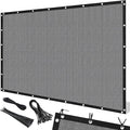 Artpuch 90% Sun Shade Cloth, 5 x 12 FT Pergola Shade Cover Canopy with Grommets, Sun Screen Fabric Tarp for Patio, Outdoor, Garden, Backyard, Light Grey