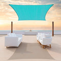 ColourTree TAPR1616 Custom Size 14' x 15' Turquoise Sun Shade Sail Canopy UV Block UPF50 Rectangle - Commercial Standard Heavy Duty - 190 GSM - 3 Years Warranty