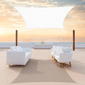 ColourTree TAPR1616 Custom Size 13' x 19' White Sun Shade Sail Canopy UV Block UPF50 Rectangle - Commercial Standard Heavy Duty - 190 GSM - 3 Years Warranty
