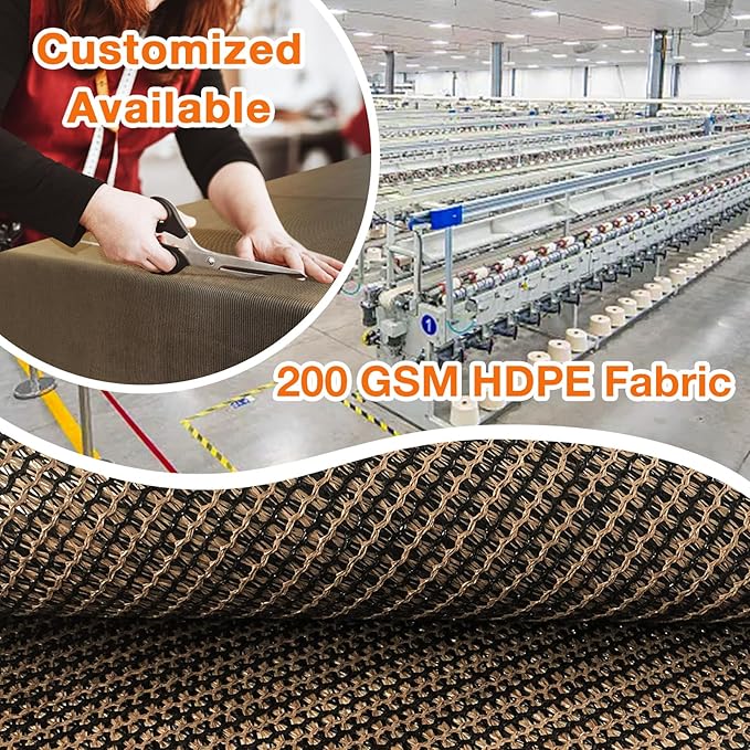 Artpuch Outdoor Pergola Shade Cover 4x20 FT Sun Shade Cloth with Grommets Mocha 90% UV Protection Canopy Patio Privacy Screen (Customized Available)