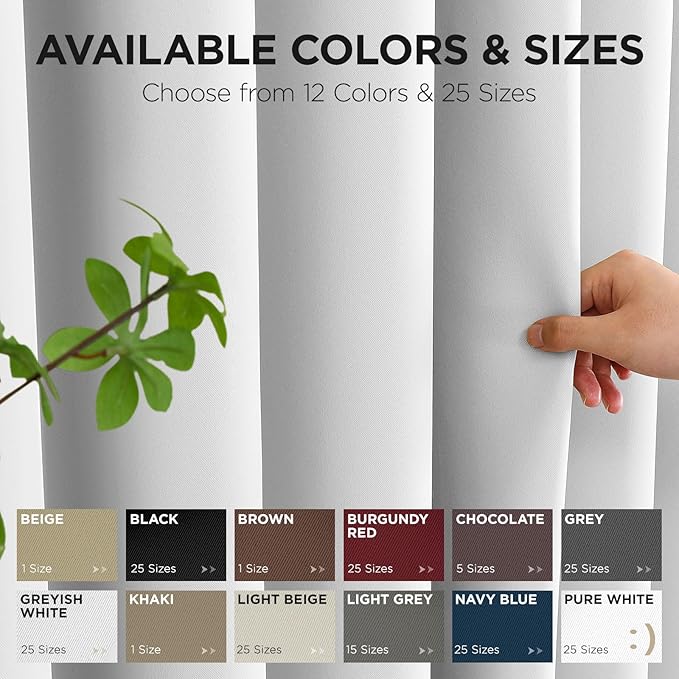 Joydeco Blackout Door Curtain for Doorway Privacy 78 Inches Long, Grommet Closet Curtain for Open Closet, Room Divider for Bedroom Living Room (Greyish White 52Wx78L, 1 Panel)