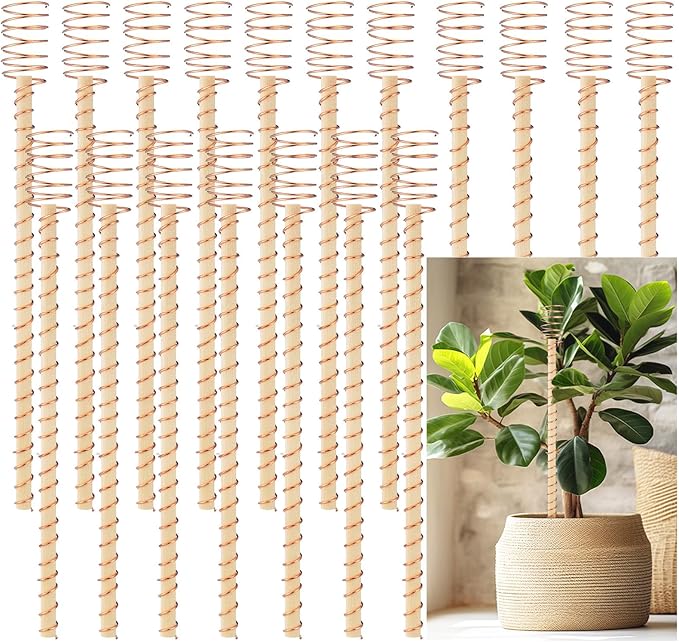 18 Pcs Electroculture Plant Stakes 13.5 Inches Long Copper Garden Stakes Electroculture Copper Gardening Antenna for Growing Vegetable Garden Plants Support